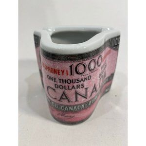 Canadian Banknote Ceramic Ashtray /Trinket Collectible 1954/ Rare Find/
